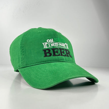 I NEED MORE BEER Funny Hat Custom Embroidered