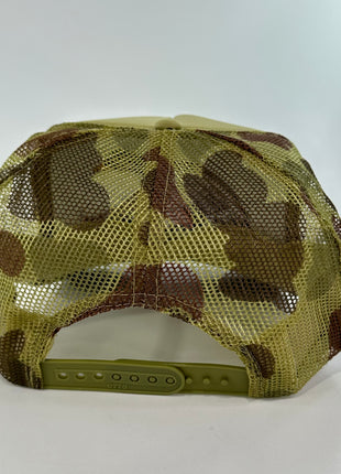 Mallard Duck Hat Mesh Trucker SnapBack Green CAMO Foam Front Cap Drake Mallard Custom Embroidery