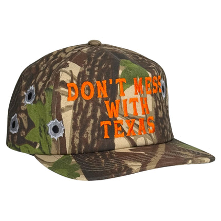Don’t Mess With Texas Camo Hat Custom Embroidered