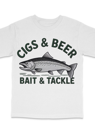 Cigs And Beer Custom Printed T-Shirt