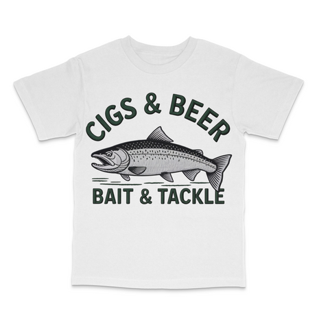 Cigs And Beer Custom Printed T-Shirt