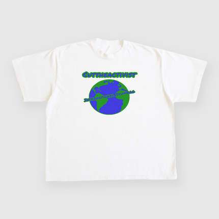 Cut The Activist International Scumbag Custom Printed White T-Shirt