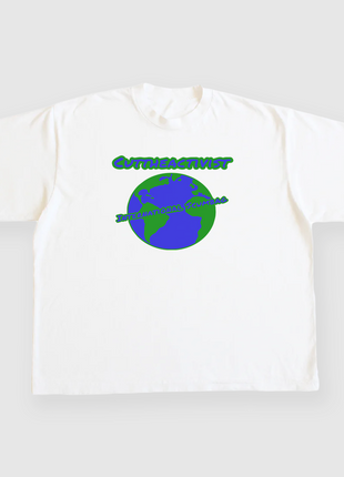 Cut The Activist International Scumbag Custom Printed White T-Shirt