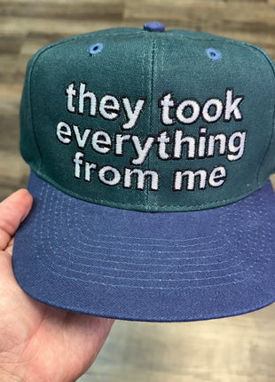 THEY TOOK EVERYTHING FROM ME CUSTOM EMBROIDERY