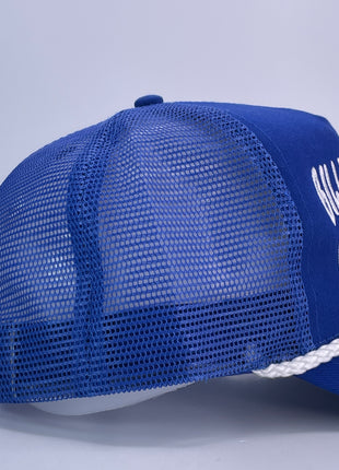 Billy Strings Is My Co-Pilot Blue Rope Trucker SnapBack Cap Hat Custom Embroidered