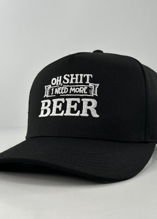I NEED MORE BEER Funny Hat Custom Embroidered