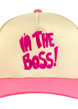 IM THE BOSS HAT CUSTOM EMBROIDERY