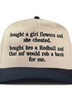 Natural/navy baseball
