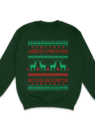 Lemme Get A Pack Of Reds Ugly Christmas Custom Printed Sweatshirt
