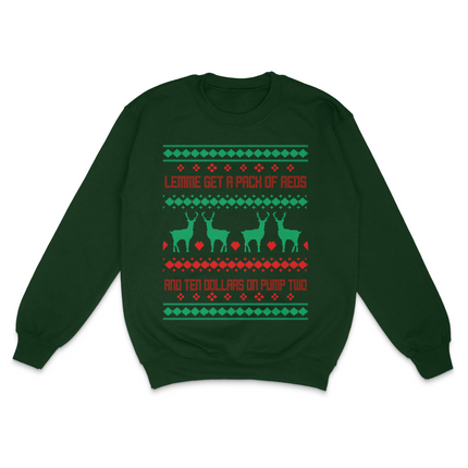 Lemme Get A Pack Of Reds Ugly Christmas Custom Printed Sweatshirt