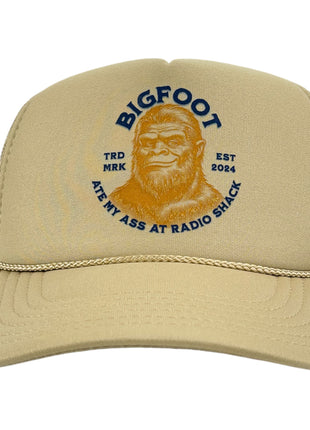 BIGFOOT ATE MY ASS AT RADIO SHACK Printed Hat