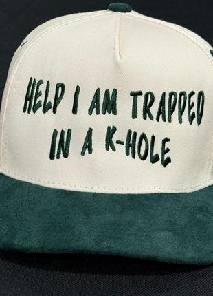 Help I Am Trapped In a K-Hole Hat Funny Humor Trucker Cap