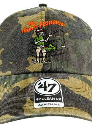 THE HAPPY FISHERMAN HAT Custom Embroidered