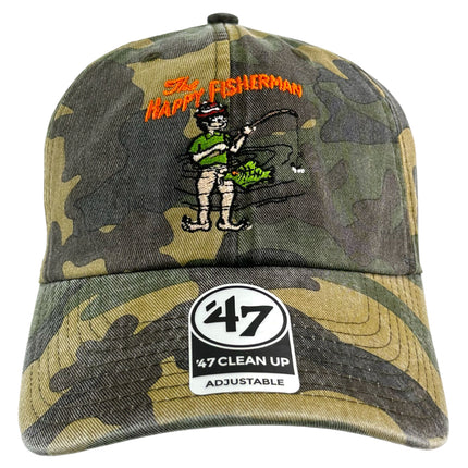 THE HAPPY FISHERMAN HAT Custom Embroidered