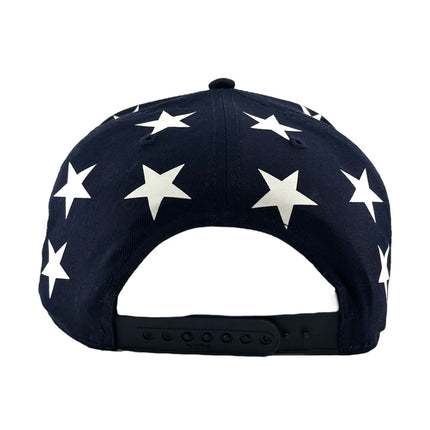 Made in Canada Embroidered on a red white blue with stars SnapBack Hat Cap Custom Embroidery