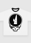 White / Black Ringer / Small