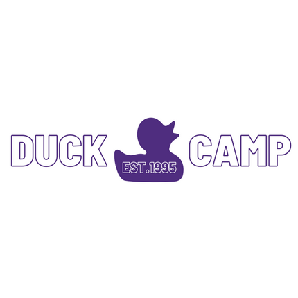 Custom order embroidered Duck Camp Purple and white rope hat