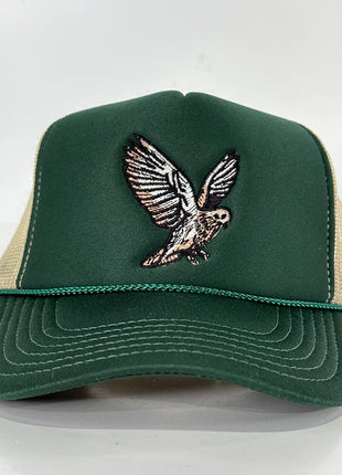DOVE HUNTING HAT Khaki Mesh Green Foam Front SnapBack Trucker Cap Hat