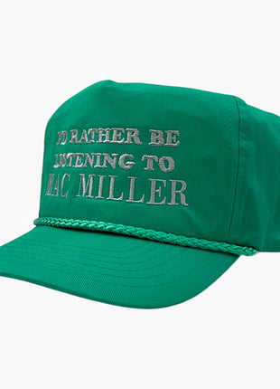 I’d Rather Be Listening To Mac Miller Embroidered Hat