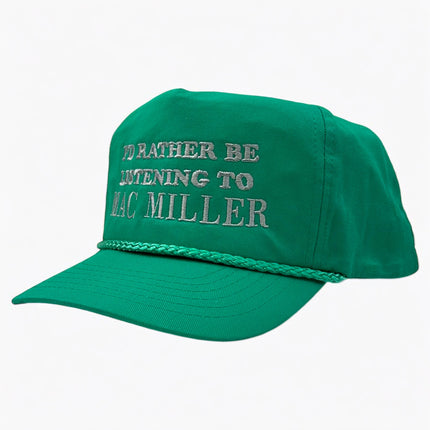 I’d Rather Be Listening To Mac Miller Embroidered Hat