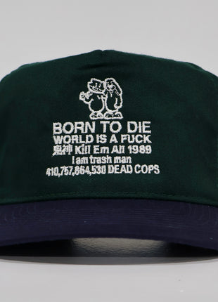 Born to D World is a F Custom embroidered Strapback cap hat Vintage blank