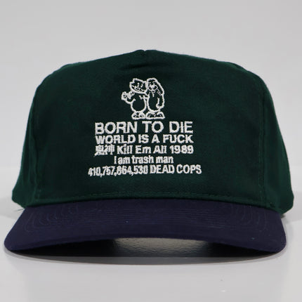 Born to D World is a F Custom embroidered Strapback cap hat Vintage blank