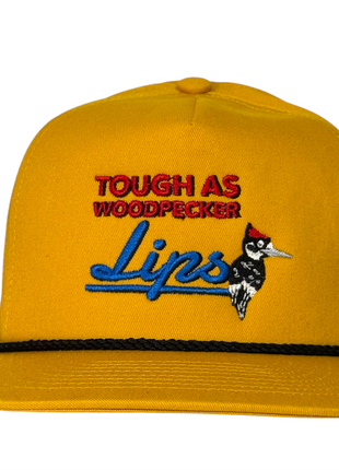 Justin Stagner Tough As Woodpecker Lips Hat Funny Southern Grandpa Rope Cap Collab
