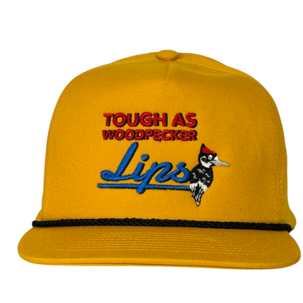 Justin Stagner Tough As Woodpecker Lips Hat Funny Southern Grandpa Rope Cap Collab