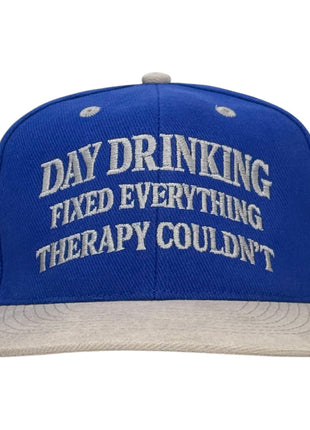 Day Drinking Therapy Hat Custom Embroidered