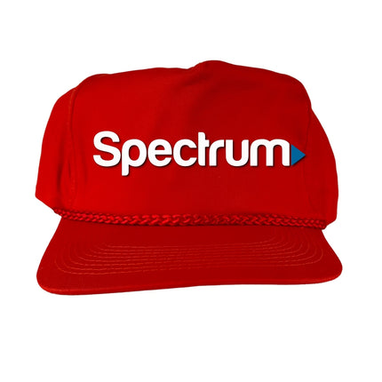 Custom order. 2 hats. Add white ropes for both hats. Spectrum logo custom embroidery