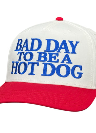 Bad Day to Be a Hot Dog Trucker Cap Custom Embroidered Hat