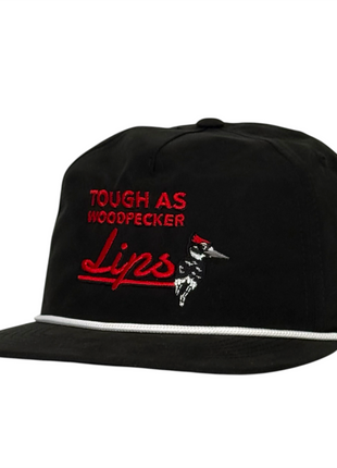 Justin Stagner Tough As Woodpecker Lips Hat Funny Southern Grandpa Rope Cap Collab