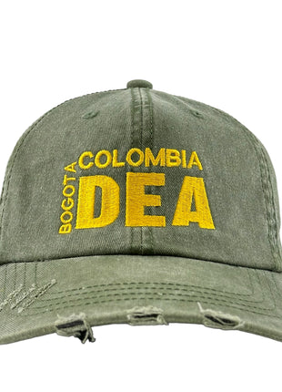 BOGOTA COLOMBIA DEA HAT Custom Embroidered Strapback