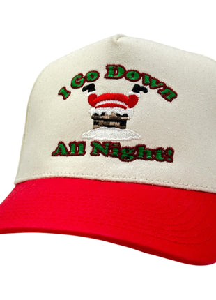 I GO DOWN ALL NIGHT Christmas Party Hat