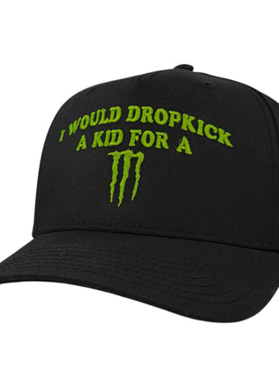 I Would Black Trucker Hat Custom Embroidered