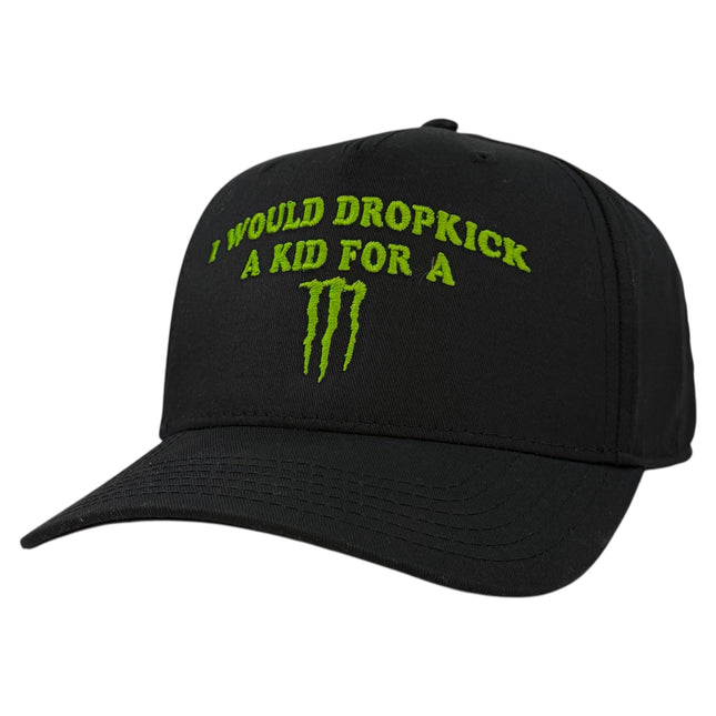I Would Black Trucker Hat Custom Embroidered