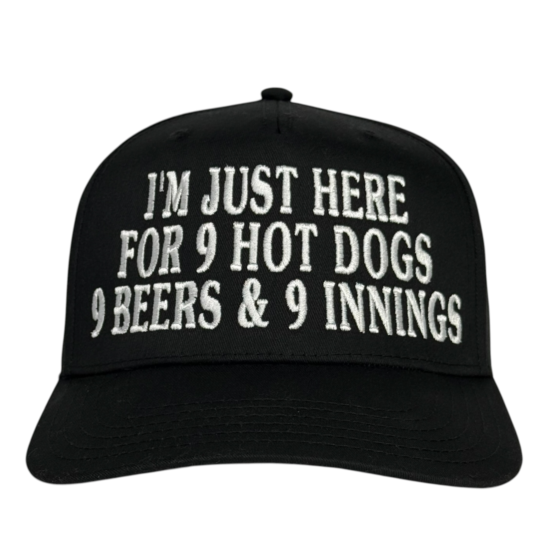 999 Challenge Hat | 9 Beers 9 Hot Dogs 9 Innings Baseball Cap