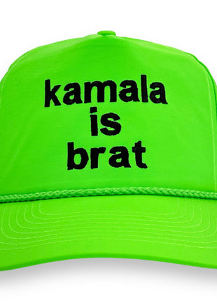 Kamala is Brat Hat Custom Embroidery