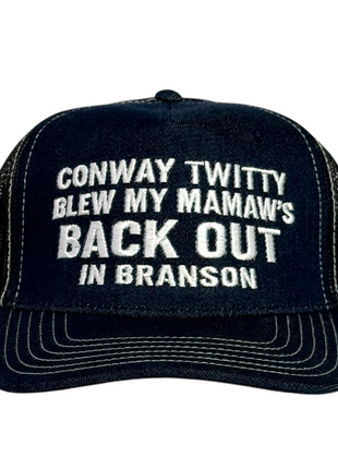 Conway Twitty Branson Hat Embroidered Adjustable Cap