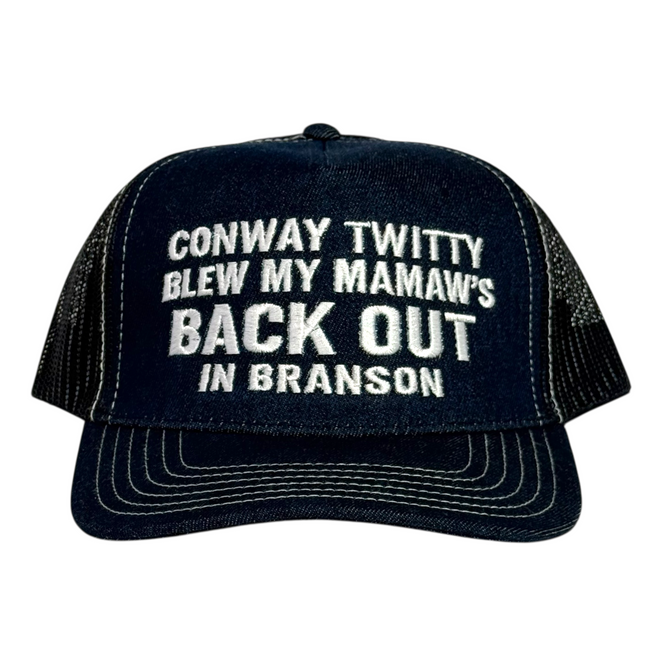 Conway Twitty Branson Hat Embroidered Adjustable Cap