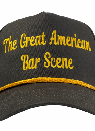 The Great American Bar Scene Green/Yellow Custom Embroidered Snapback