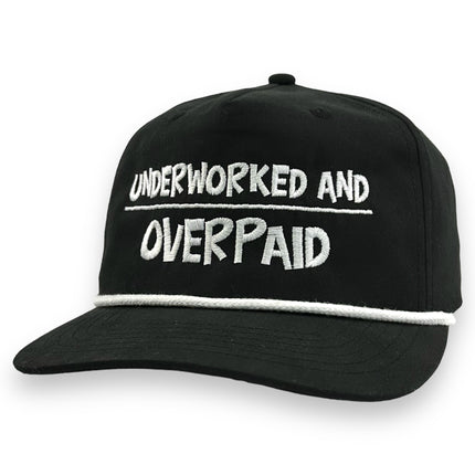 Under Worked and OVERPAID HAT CUSTOM EMBROIDERY