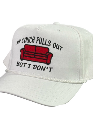 My couch pulls out but I don’t embroidered white rope SnapBack hat cap