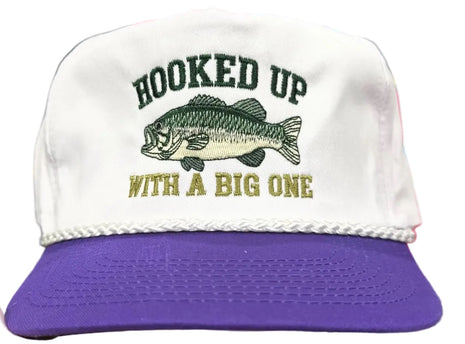 Hooked up with a big one embroider hat