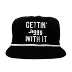 BLACK WHITE ROPE CORDUROY SNAPBACK