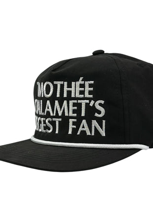 TIMOTHEE CHALAMET BIGGEST FAN HAT Custom Embroidered
