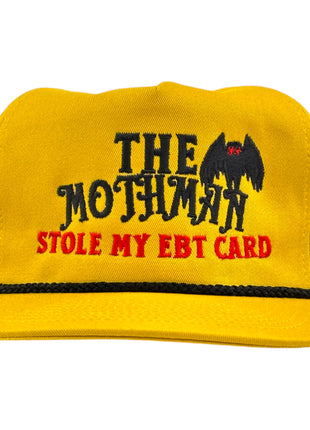 The Mothman Stole My EBT Card Embroidered Hat