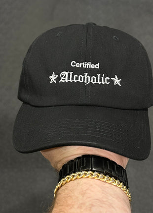 Certified Alcoholic Hat Custom Embroidered