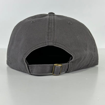 FOR A GOOD TIME CALL 1800 Charcoal Gray Strapback 5 Panel Low Profile Style Dad Hat Cap Funny Custom Embroidery