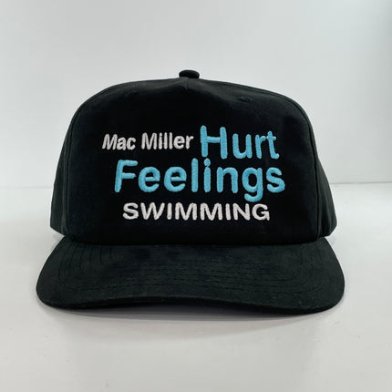 Hurt Feeling Mac Miller Swimming Custom Embroidered SnapBack Black Cap